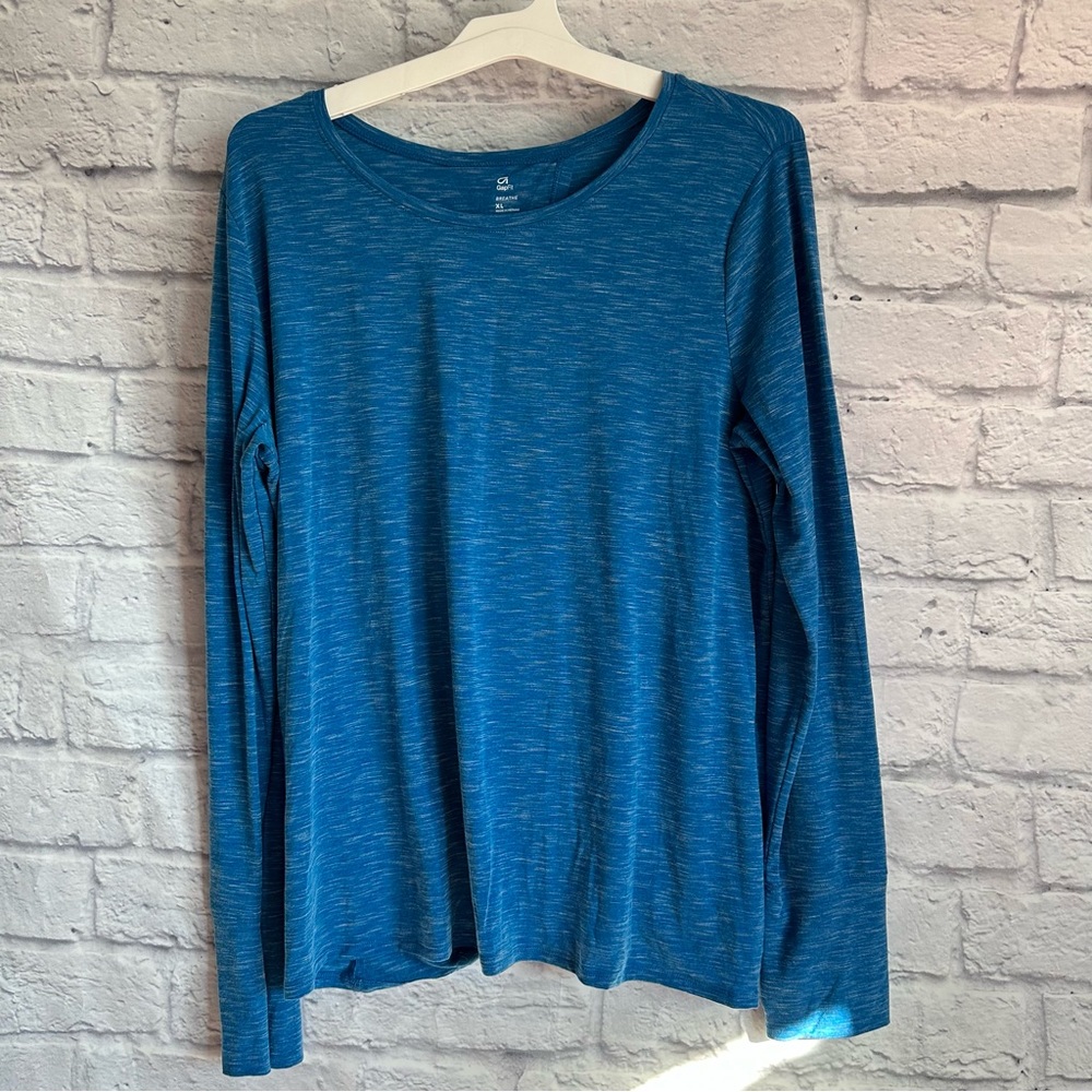 PREOWNED GAP FIT TIE BACK OPEN BACK LONG SLEEVE SHIRT WOMENS XL